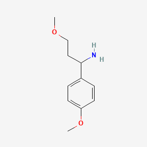 3-Methoxy-1-(4-methoxyphenyl)propan-1-amine