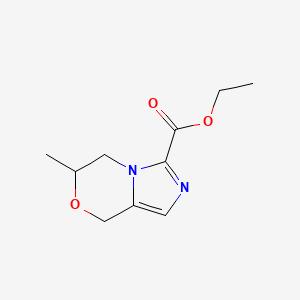 Ethyl 6-methyl-5,6-dihydro-8H-imidazo[5,1-C][1,4]oxazine-3-carboxylate