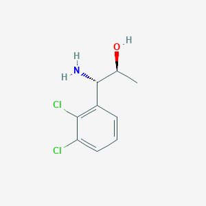 molecular formula C9H11Cl2NO B15236199 (1S,2S)-1-Amino-1-(2,3-dichlorophenyl)propan-2-OL 