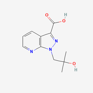 1-(2-Hydroxy-2-methylpropyl)-1H-pyrazolo[3,4-B]pyridine-3-carboxylic acid