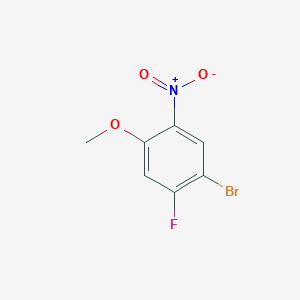 molecular formula C7H5BrFNO3 B1523625 1-Bromo-2-fluoro-4-methoxy-5-nitrobenzene CAS No. 1352244-77-9