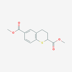 molecular formula C13H14O4S B15236259 Dimethyl thiochromane-2,6-dicarboxylate 