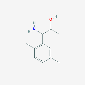 molecular formula C11H17NO B15236263 1-Amino-1-(2,5-dimethylphenyl)propan-2-OL 