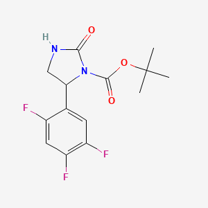 Tert-butyl 2-oxo-5-(2,4,5-trifluorophenyl)imidazolidine-1-carboxylate