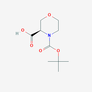 molecular formula C10H17NO5 B152363 (r)-4-(叔丁氧羰基)吗啉-3-羧酸 CAS No. 869681-70-9