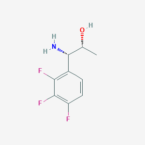 molecular formula C9H10F3NO B15236341 (1S,2R)-1-Amino-1-(2,3,4-trifluorophenyl)propan-2-OL 