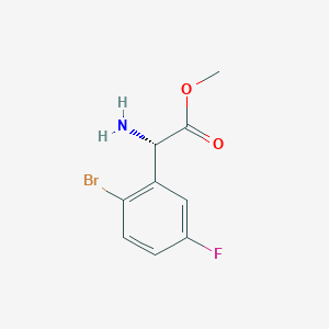 Methyl(S)-2-amino-2-(2-bromo-5-fluorophenyl)acetatehcl