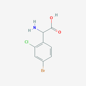 2-Amino-2-(4-bromo-2-chlorophenyl)acetic acid