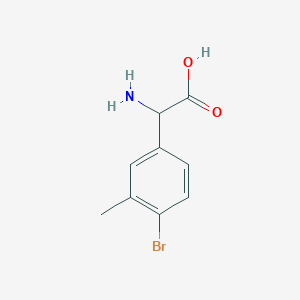 2-Amino-2-(4-bromo-3-methylphenyl)acetic acid