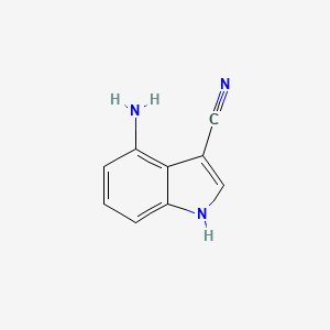 4-Amino-1H-indole-3-carbonitrile