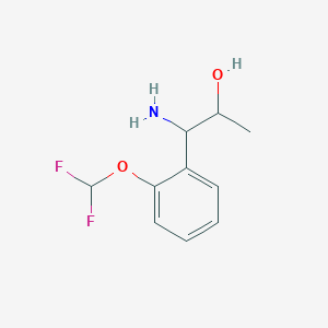 1-Amino-1-[2-(difluoromethoxy)phenyl]propan-2-OL