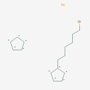 molecular formula C16H21BrFe B152364 (6-溴己基)二茂铁 CAS No. 136237-36-0