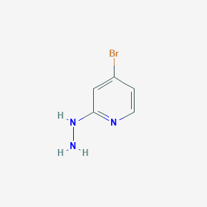 molecular formula C5H6BrN3 B1523641 4-Bromo-2-hydrazinylpyridine CAS No. 1019918-39-8