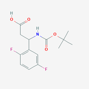 3-((Tert-butoxycarbonyl)amino)-3-(2,5-difluorophenyl)propanoic acid