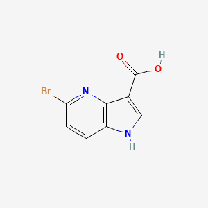 molecular formula C8H5BrN2O2 B1523643 5-溴-1H-吡咯并[3,2-b]吡啶-3-羧酸 CAS No. 1167056-46-3
