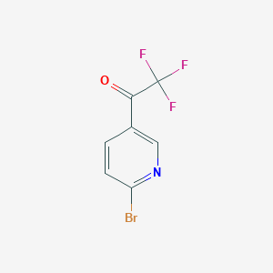 molecular formula C7H3BrF3NO B1523647 1-(6-Bromopyridin-3-YL)-2,2,2-trifluoroethanone CAS No. 886364-47-2