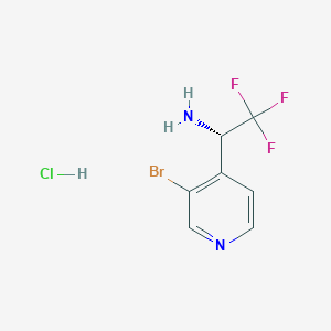 (S)-1-(3-Bromopyridin-4-YL)-2,2,2-trifluoroethan-1-amine hcl