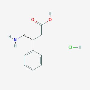 molecular formula C10H14ClNO2 B152365 (R)-4-Amino-3-phenylbutanoic acid hydrochloride CAS No. 52992-48-0