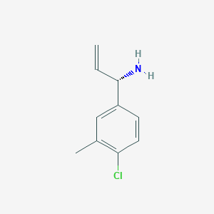 (1S)-1-(4-Chloro-3-methylphenyl)prop-2-enylamine