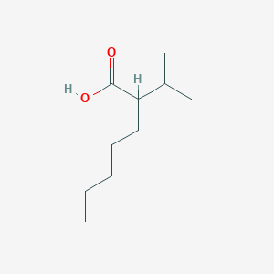 molecular formula C10H20O2 B1523654 2-(Propan-2-yl)heptanoic acid CAS No. 116988-31-9