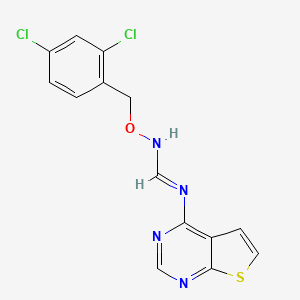 N'-[(2,4-dichlorobenzyl)oxy]-N-thieno[2,3-d]pyrimidin-4-yliminoformamide