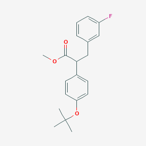 Methyl 2-(4-tert-butoxyphenyl)-3-(3-fluorophenyl)propanoate