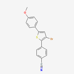 4-(3-Bromo-5-(4-methoxyphenyl)thiophen-2-YL)benzonitrile