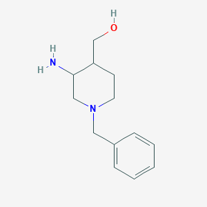 molecular formula C13H20N2O B1523658 (3-Amino-1-benzylpiperidin-4-yl)methanol CAS No. 1333975-62-4