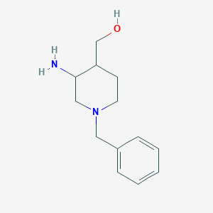 molecular formula C13H20N2O B1523658 (3-Amino-1-bencilpiperidin-4-il)metanol CAS No. 1333975-62-4