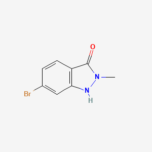 molecular formula C8H7BrN2O B15236583 6-Bromo-2-methyl-1H-indazol-3(2H)-one 