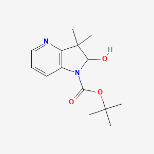 Tert-butyl 2-hydroxy-3,3-dimethyl-2,3-dihydro-1H-pyrrolo[3,2-B]pyridine-1-carboxylate