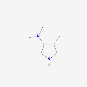 molecular formula C7H16N2 B1523660 N,N,4-trimethylpyrrolidin-3-amine CAS No. 1314969-36-2