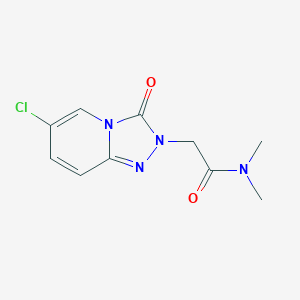 molecular formula C10H11ClN4O2 B15236608 2-(6-Chloro-3-oxo-[1,2,4]triazolo[4,3-A]pyridin-2(3H)-YL)-N,N-dimethylacetamide 