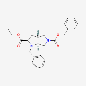 5-O-benzyl 2-O-ethyl (2R,3aR,6aS)-1-benzyl-2,3,3a,4,6,6a-hexahydropyrrolo[2,3-c]pyrrole-2,5-dicarboxylate