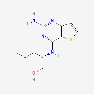 molecular formula C11H16N4OS B15236617 (S)-2-((2-Aminothieno[3,2-D]pyrimidin-4-YL)amino)pentan-1-OL 