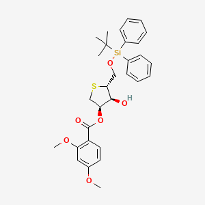 [(3R,4S,5R)-5-[[tert-butyl(diphenyl)silyl]oxymethyl]-4-hydroxythiolan-3-yl] 2,4-dimethoxybenzoate