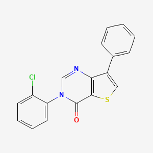 3-(2-Chlorophenyl)-7-phenylthieno[3,2-D]pyrimidin-4(3H)-one