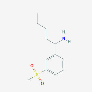 1-(3-(Methylsulfonyl)phenyl)pentan-1-aminehcl