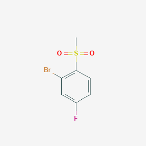 molecular formula C7H6BrFO2S B1523666 2-Bromo-4-fluoro-1-(methylsulfonyl)benzene CAS No. 1039744-23-4