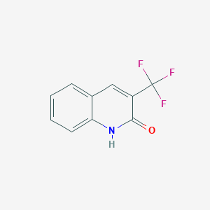 molecular formula C10H6F3NO B15236691 3-(Trifluoromethyl)quinolin-2(1H)-one 