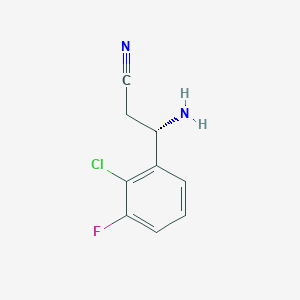 (3S)-3-Amino-3-(2-chloro-3-fluorophenyl)propanenitrile