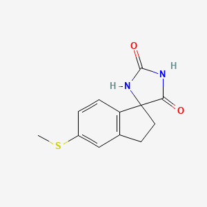 5'-(Methylthio)-2',3'-dihydrospiro[imidazolidine-4,1'-indene]-2,5-dione