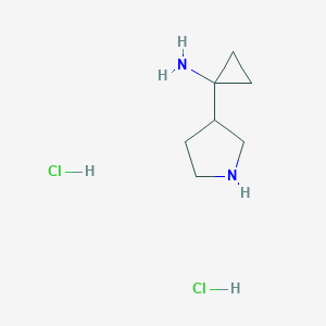 1-(Pyrrolidin-3-YL)cyclopropan-1-amine 2hcl