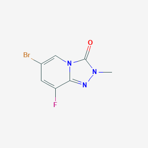 molecular formula C7H5BrFN3O B15236742 6-Bromo-8-fluoro-2-methyl-[1,2,4]triazolo[4,3-A]pyridin-3(2H)-one 