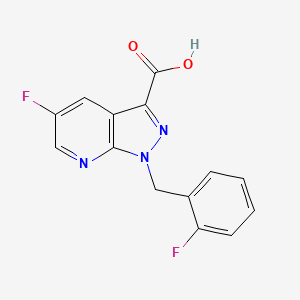 5-Fluoro-1-(2-fluorobenzyl)-1H-pyrazolo[3,4-B]pyridine-3-carboxylic acid