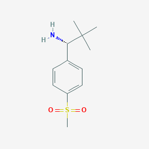 (R)-2,2-Dimethyl-1-(4-(methylsulfonyl)phenyl)propan-1-amine hcl