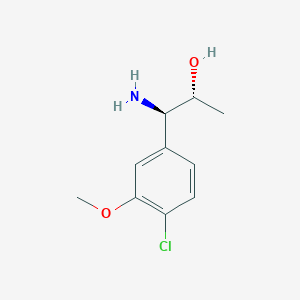 (1R,2R)-1-Amino-1-(4-chloro-3-methoxyphenyl)propan-2-OL