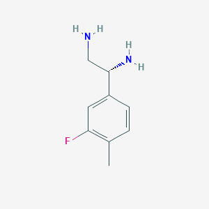 (1R)-1-(3-Fluoro-4-methylphenyl)ethane-1,2-diamine