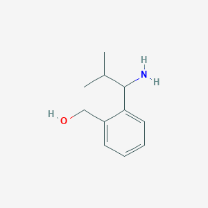 molecular formula C11H17NO B15236818 (2-(1-Amino-2-methylpropyl)phenyl)methanol 