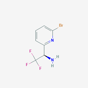 (R)-1-(6-Bromopyridin-2-YL)-2,2,2-trifluoroethan-1-amine